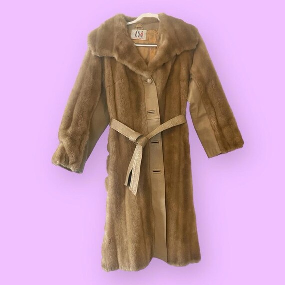 Vintage Real Fur Full Length Coat