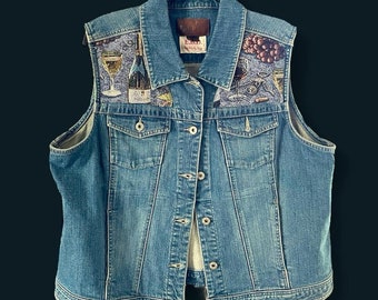 Vintage Lee Embroidered Demin Vest