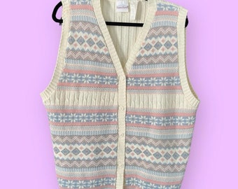 Vintage Knit Sweater Vest