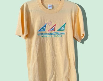 Vintage Marco Island embroidered Tee