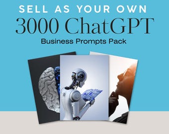 3000+ ChatGPT Prompts for Business: AI Marketing, Sales, HR (PDF Download)