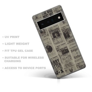 Retro cassette, newspaper case for Google Pixel 8, 7A, 6A, Samsung S24Ultra, S23FE, S22, A54, A34, iPhone 15 Pro, 15 Pro, 15, 14, 13, 12 zdjęcie 6