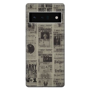 Retro cassette, newspaper case for Google Pixel 8, 7A, 6A, Samsung S24Ultra, S23FE, S22, A54, A34, iPhone 15 Pro, 15 Pro, 15, 14, 13, 12 2