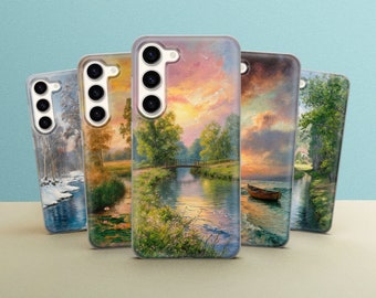 Art Phone Case Artist Claude Monet Cover fit for iPhone 15 Pro Max, 15 Pro, 15, 14, Google Pixel 8, 7A, 6A, Samsung S24 Ultra, S23, S22, S21