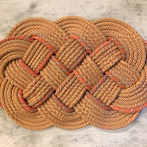 Upcycled Climbing Rope Mats (24&quot; x 16&quot;)