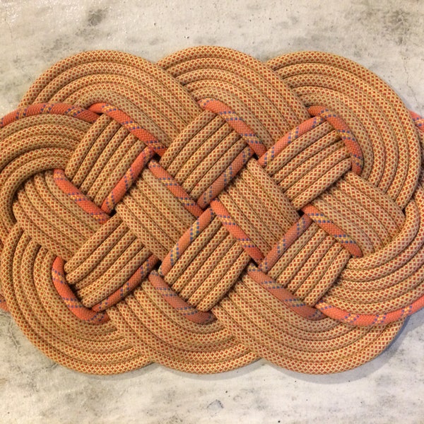 Upcycled Climbing Rope Mats (24" x 16")