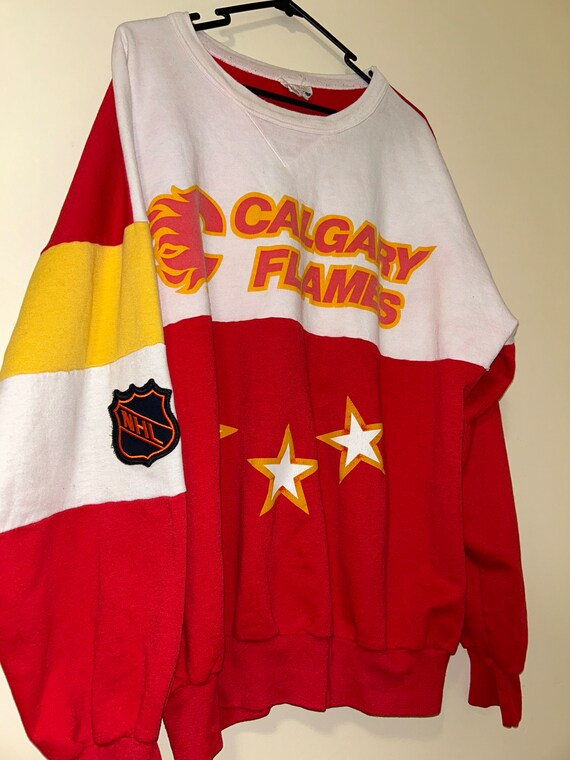 Vintage 80’s Calgary Flames sweatshirt NHL - image 3