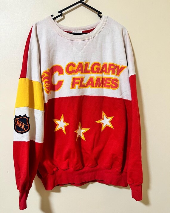 Vintage 80’s Calgary Flames sweatshirt NHL - image 1