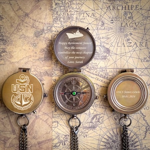 Navy Retirement Gift, United States Navy Gift, Navy Compass, Navy Graduation Gift, Navy Gifts, Navy Appreciation Gift, Navy Thank You Gift