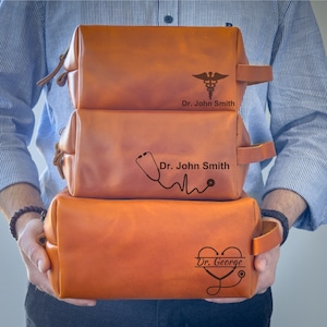 Personalized Doctor Gift, Best Doctor Gifts, Leather Doctor Gift, Medical School Graduation Gift for Him, Best Thank You Gifts for Doctor