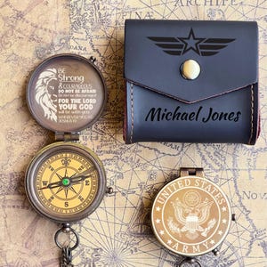 United States Army Gift, Army Graduation Gift for Son, Army Compass, Army Retirement Gift, Army Gift for Boyfriend, Gift of Encouragement