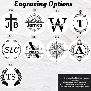 Puede incluir: Opciones de grabado para art&iacute;culos personalizados. Elija entre una variedad de dise&ntilde;os, incluyendo iniciales, nombres, s&iacute;mbolos religiosos y m&aacute;s. Si est&aacute; buscando dise&ntilde;os personalizados, env&iacute;e un mensaje. No olvide informarnos el dise&ntilde;o que desea.
