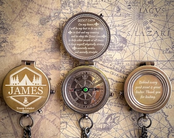 Personalized Scout Gifts, Scout Oath, Troop Leader Gift, Scout Appreciation, Scout Leader Gift, Scout Birthday Gift, Outdoor Gift