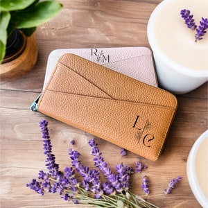 Cadeau d'anniversaire pour femme, tante, femme, fille, soeur, grand-mère, maman, amie, cadeau d'anniversaire pour femme, petite amie, portefeuille en cuir pour femme