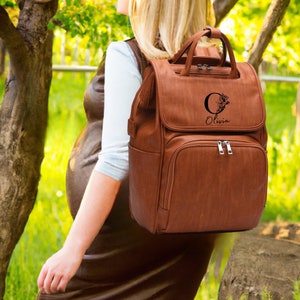 Vegan Leather Diaper Backpack Etsy Canada