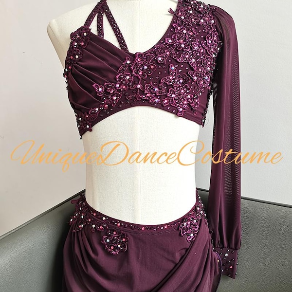 Customizable Lyrical Dance Dress: Contemporary Ballet, Jazz & Pole Dance Costumes