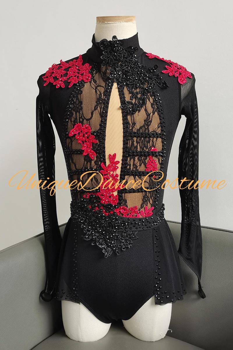 Black Lace Lyrical Costume - Etsy