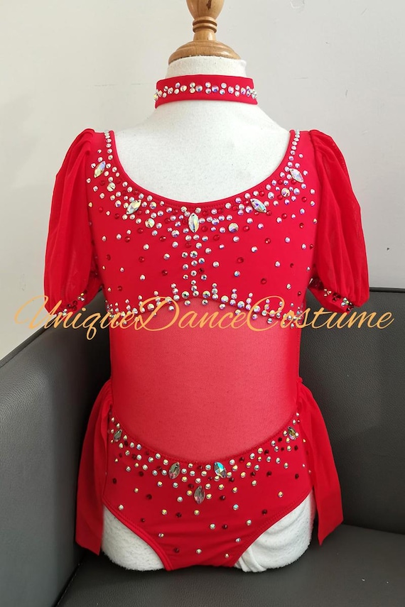 red contemporary dance dress Long Red Lace Dress Lyrical Dance Costume