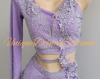 Customizable Lyrical Dance Costume: Elegant Ballet, Jazz, and Pole Dance Performance Wear