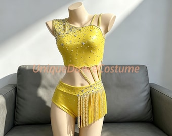 Customizable Lyrical Dance Costume: Elegant Ballet, Jazz, and Pole Dance Performance Wear