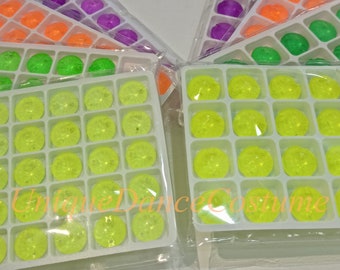 Sew On Flatback Glass Gems, Round, Sew On Rhinestones, FlatBack Gems,  Sew On Crystal, Embellishment Gems Yellow/Green/Orange/Purple