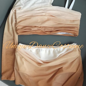 Vestido de danza lírica personalizable: ballet moderno, contemporáneo, jazz.