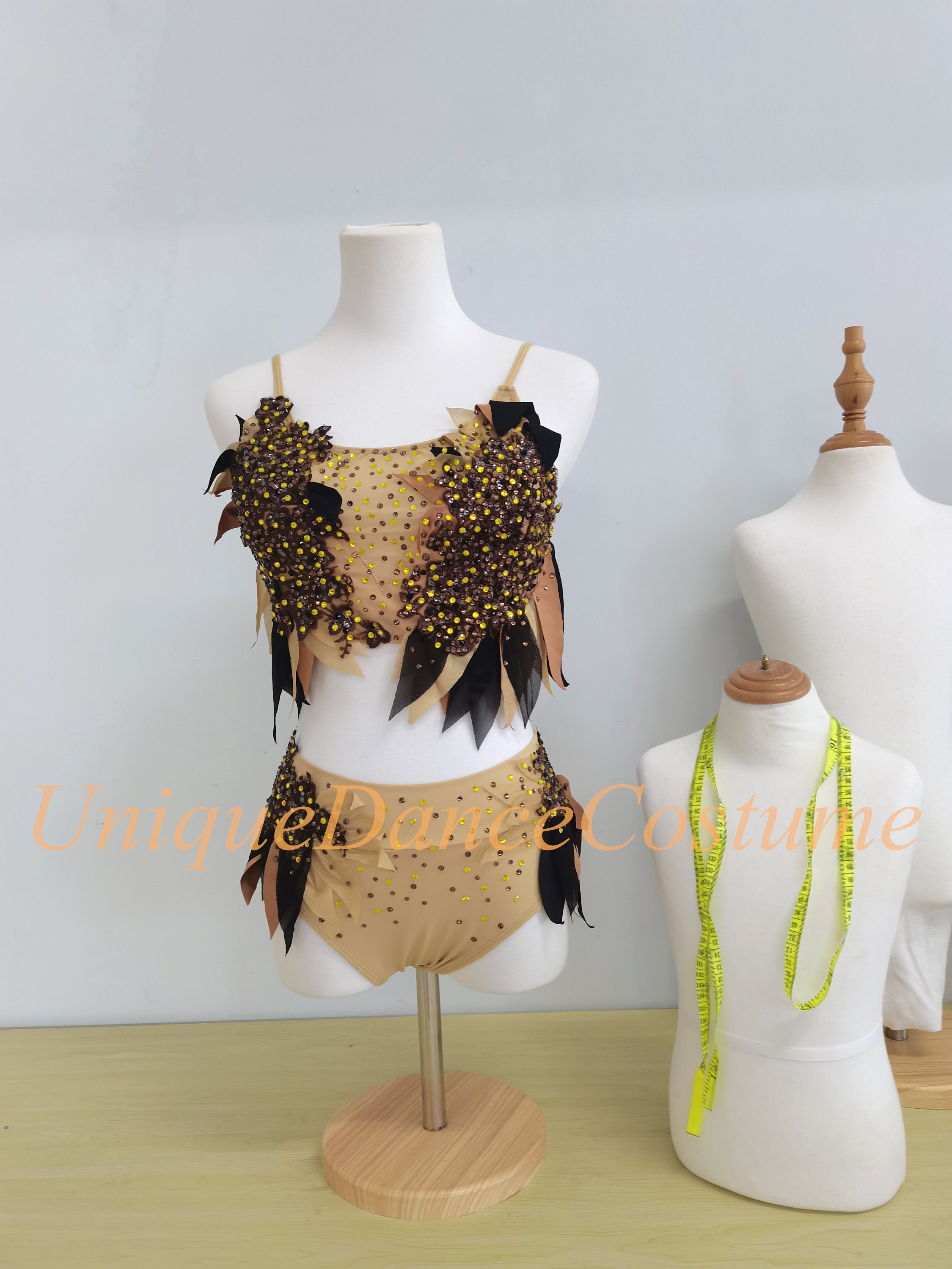 Brown Contemporary Dance Costume - Etsy