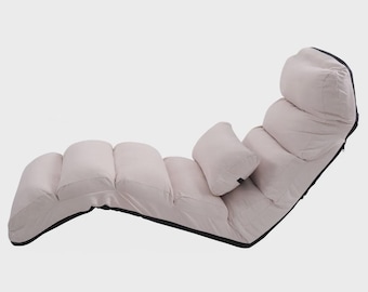 Folding Lazy Sofa Couch with Pillow