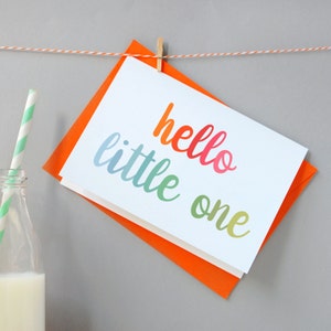 Hello Little One New Baby Card