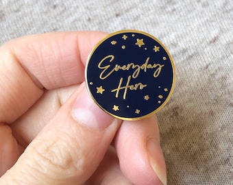 Everyday Hero Enamel Lapel Pin Badge - Appreciation Gift