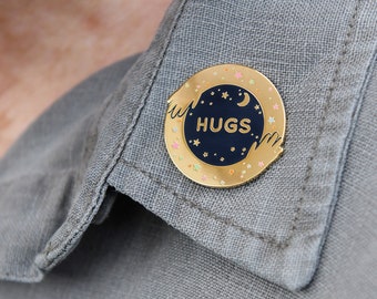 Hugs Enamel Pin Badge