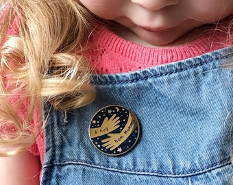 A Hug From Mummy Enamel Pin Badge For Children