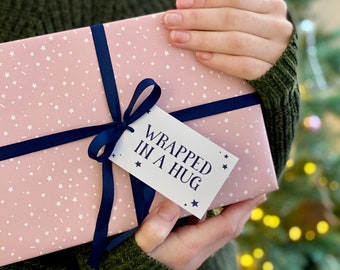 Wrapped In A Hug Recyclable Wrapping Paper Set - Eco Friendly Valentine's Gift Wrap