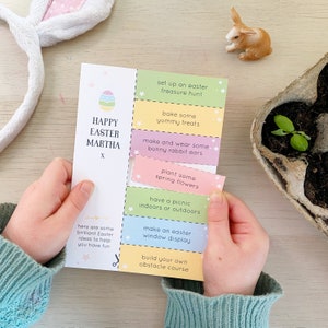 Scheda coupon personalizzata per le idee per le attività di Pasqua, idee per le attività scolastiche