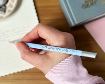 Singolo "You've Got This" Matita positiva, matite per messaggi positivi, set di matite per scrittura realizzate nel Regno Unito