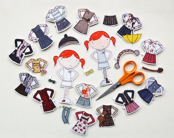 Clara Deluxe Dress Up Paper Doll Activity Set