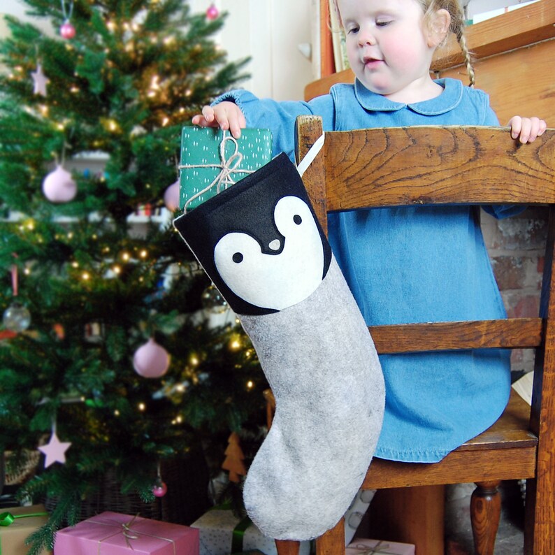 Dress Up Penguin Felt Christmas Stocking image 8