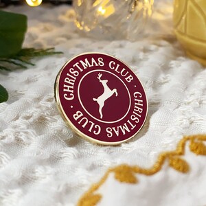 Christmas Club Enamel Pin Badge Christmas Eve Box Idea image 3