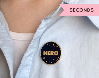 SECONDS / Hero Enamel Pin Badge