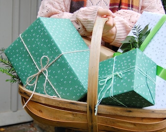 Zestaw papierów do pakowania prezentów świątecznych Tiny Trees Recyclable Christmas Wrapping Paper