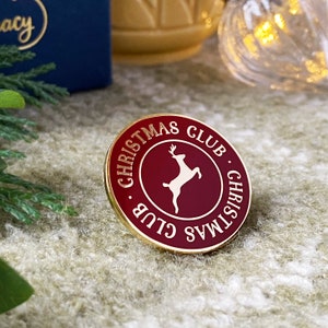 Christmas Club Enamel Pin Badge Christmas Eve Box Idea image 2