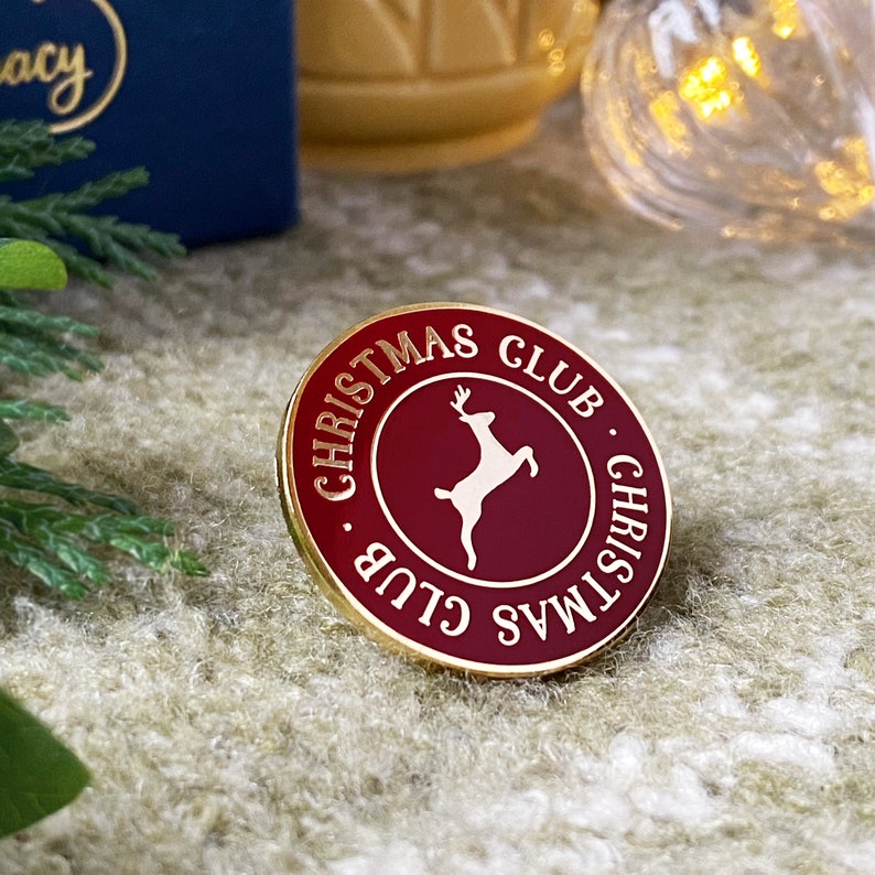 Christmas Club Enamel Pin Badge Christmas Eve Box Idea image 2