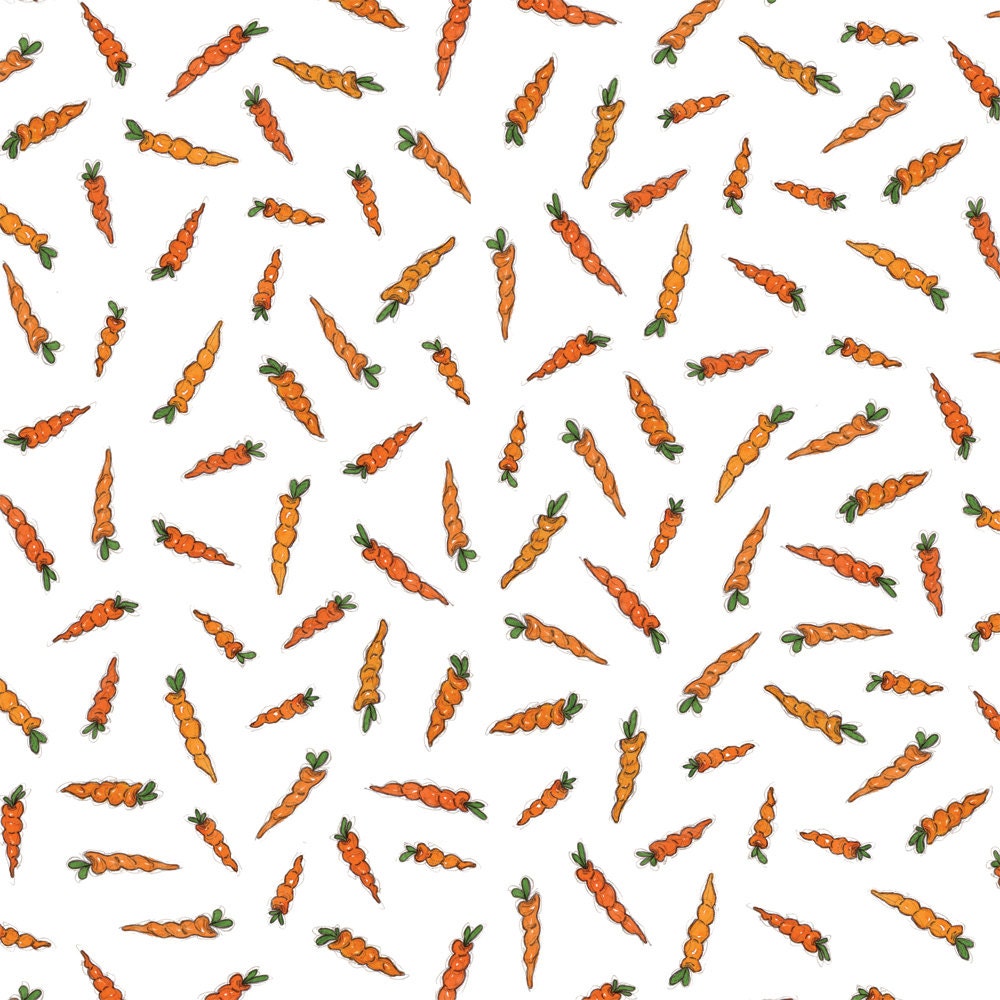 Carrot Wrapping Paper Set Gift Wrap, Fun Easter Gift Wrap