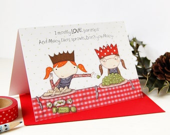 Macy Loves Sprouts Funny Christmas Card