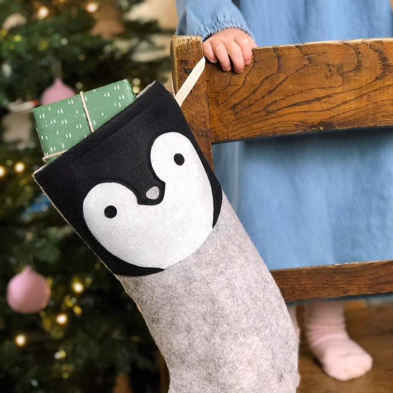 Dress Up Penguin Felt Christmas Stocking image 3