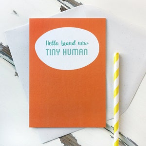 Carte Bonjour tout nouveau petit humain nouveau bébé