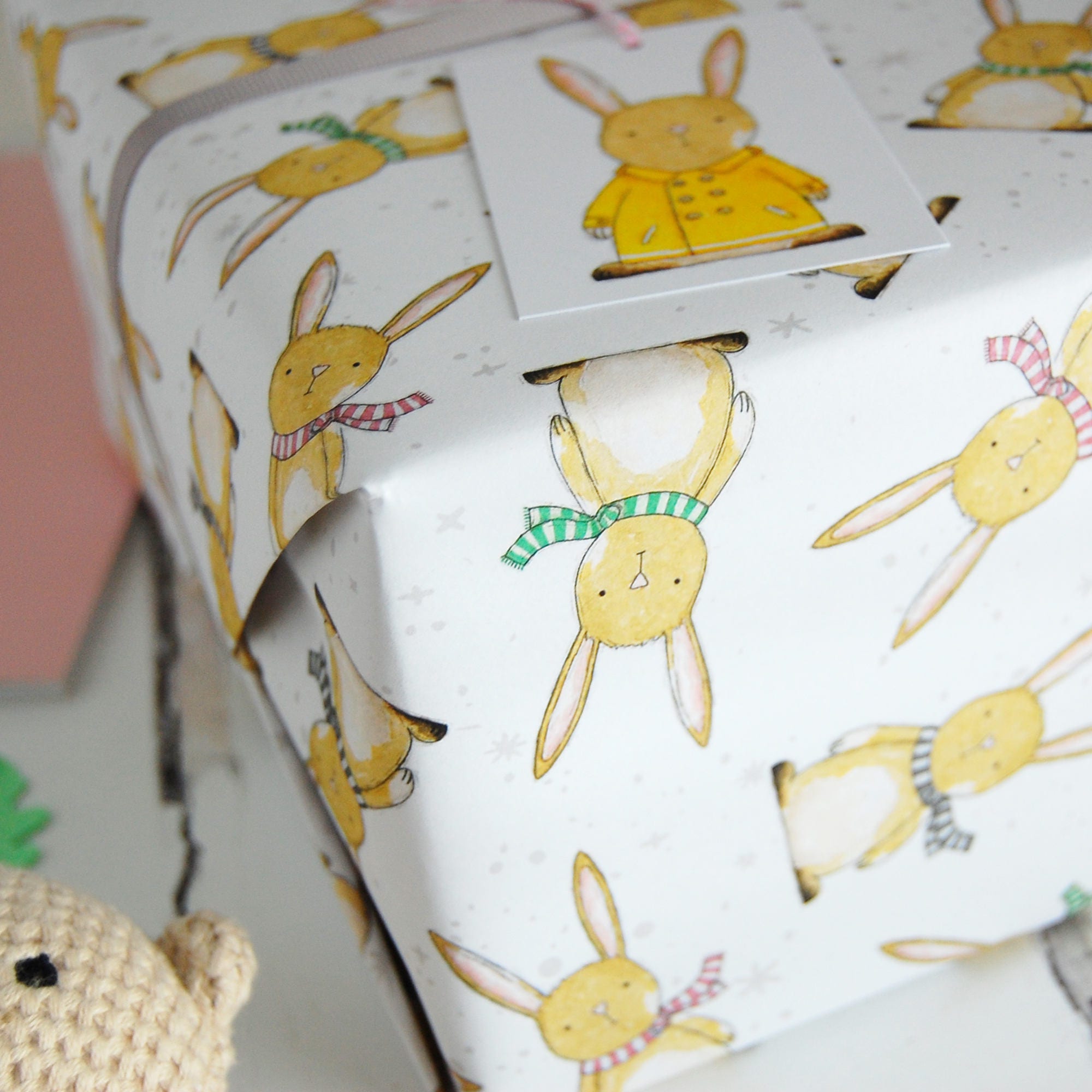 First Easter Baby Rabbit Wrapping Paper Set