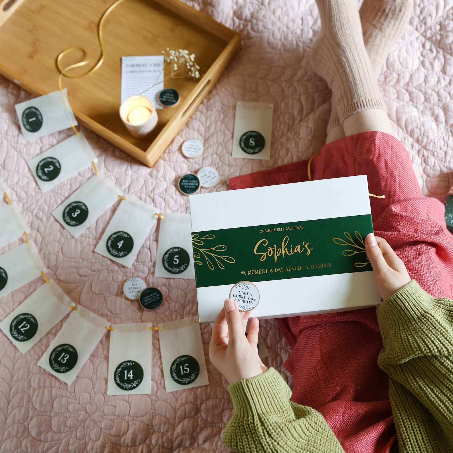 Personalised A Moment A Day Self Care Advent Calendar Etsy UK
