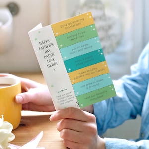 Idées d’activités papa et moi personnalisées Carte de coupon
