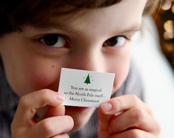 Tiny Christmas Wish Cards: Set Of 12 Festive Message Cards for Christmas Crackers, Christmas Stockings & Advent Calendars